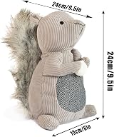 Marwood Cute Door Stopper Squirrel Fabric Weighted Interior Doorstop view 3