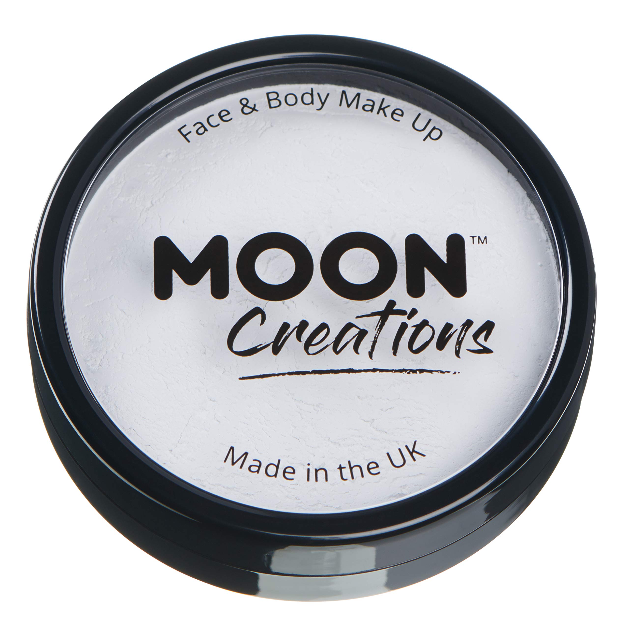 Moon Creations Professional White Face Paint | 36G | Halloween Face and Body Paint for Kids and Adults, White Colour, Water Based, Easily Washable, Non-Toxic, Makeup, Body Painting for Parties