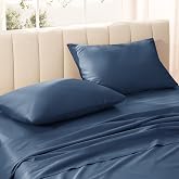 Bare Home 100% Organic Cotton Sateen Pillowcase Set (Standard, Bering Sea) | 100% Organic Cotton, Smooth Sateen Weave, Envelope Closure, Warm &amp; Luxurious, Pillowcase Set of 2