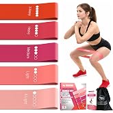 TechStone Resistance Bands Set – 5 Levels Loop Exercise Bands for Men & Women, Elastic Workout Bands for Home Gym, Training, 