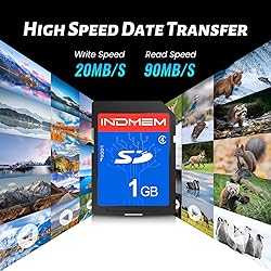 INDMEM SD Card 1GB, 10 Packs Class 4 1GB Flash