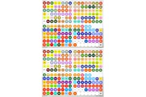 doTERRA 2019 Essential Oil Cap Sticker Labels Sheet, 384 Stickers Total