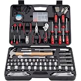 MECHMAX 245-Piece Mechanics Tool Set and Socket Wrench Kit | Comprehensive home and auto repair hand tools with ratchet, wrench, pliers, screwdrivers and hammer. Essential house DIY kit