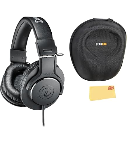 Amazon.com: Audio-Technica ATH-M20x Closed-Back Monitor Headphones