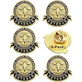 6/12/50/100 Pcs US Veteran Pins– Patriotic American Flag Veterans Day Eagle Lapel pin Badge Brooch Memorial Day Military Patriotic Decorations Gifts