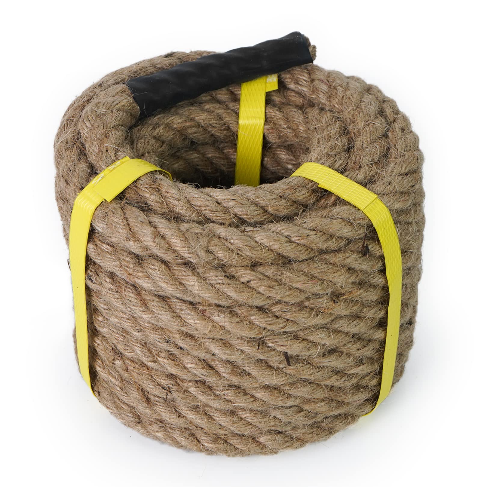 Aoneky Jute Rope - 14/16/20/25/30/40/50mm Heavy Duty Twisted Natural Hemp Rope for Garden, Tug of war, Nautical, Cat Scratching Post, Climbing Hammock for Decorate (20mm /30m)