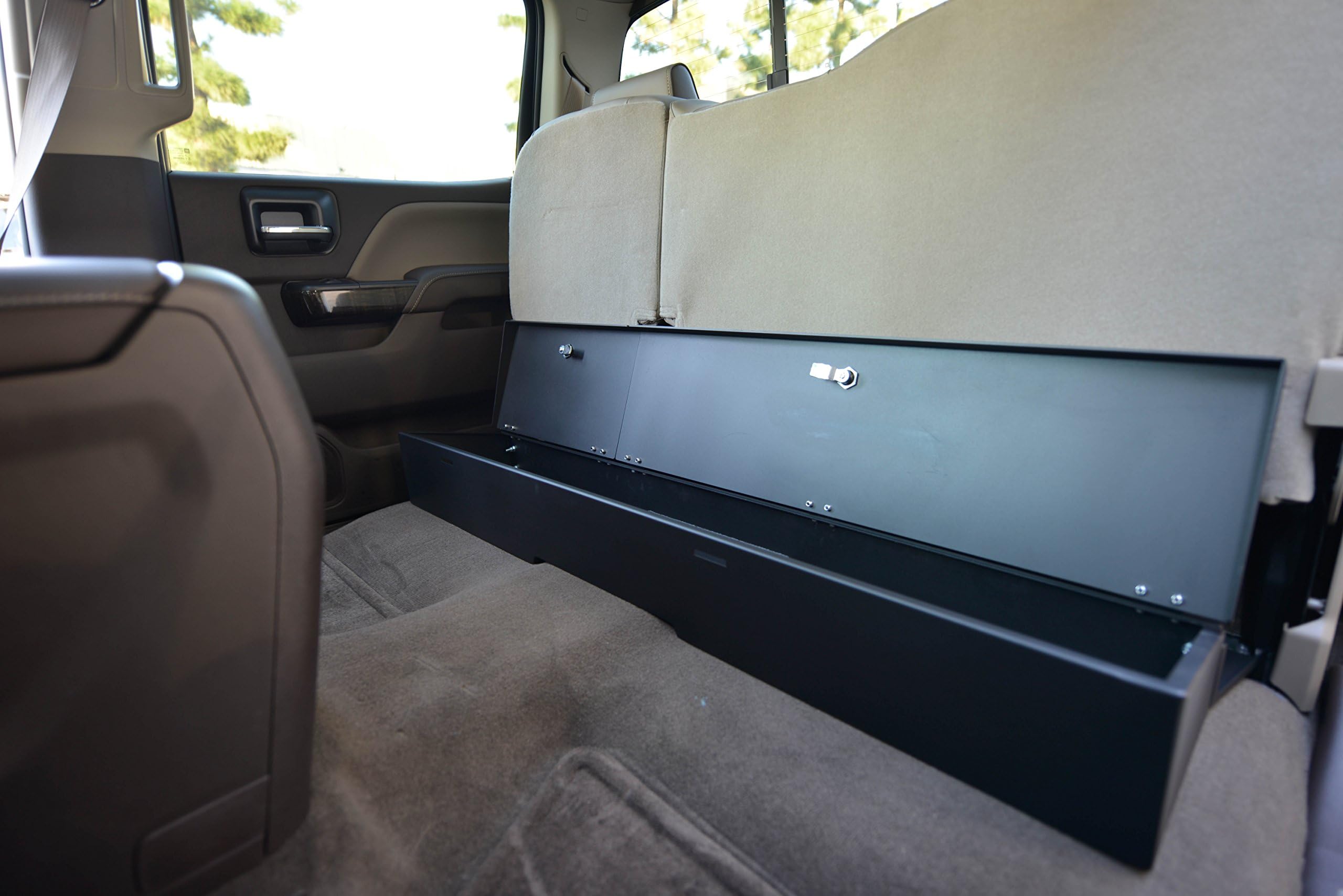 ESP Truck AccessoriesUnder Seat Lockbox fit 2007-2018 Chevrolet Silverado/GMC Sierra Crew Cab