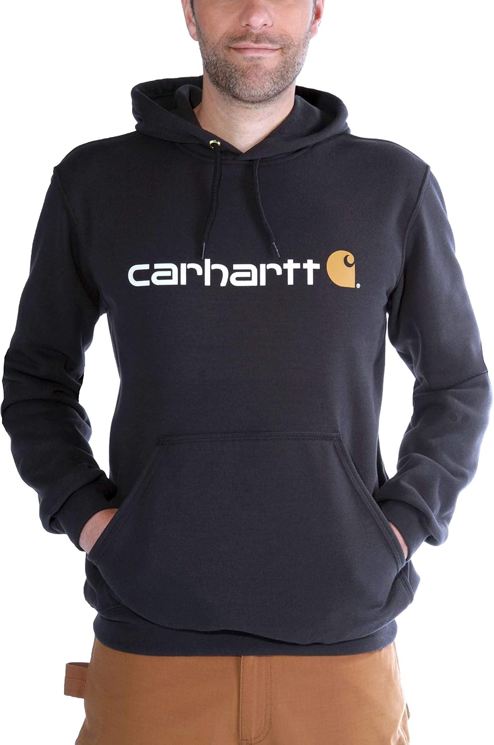 Carhartt Men's Loose Fit Midweight Logo Graphic Sweatshirt, Black, L - Image 5