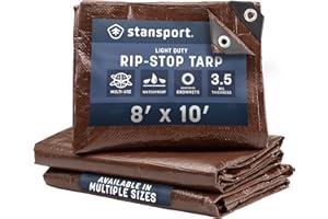 Stansport Reinforced Brown Rip-Stop Tarp