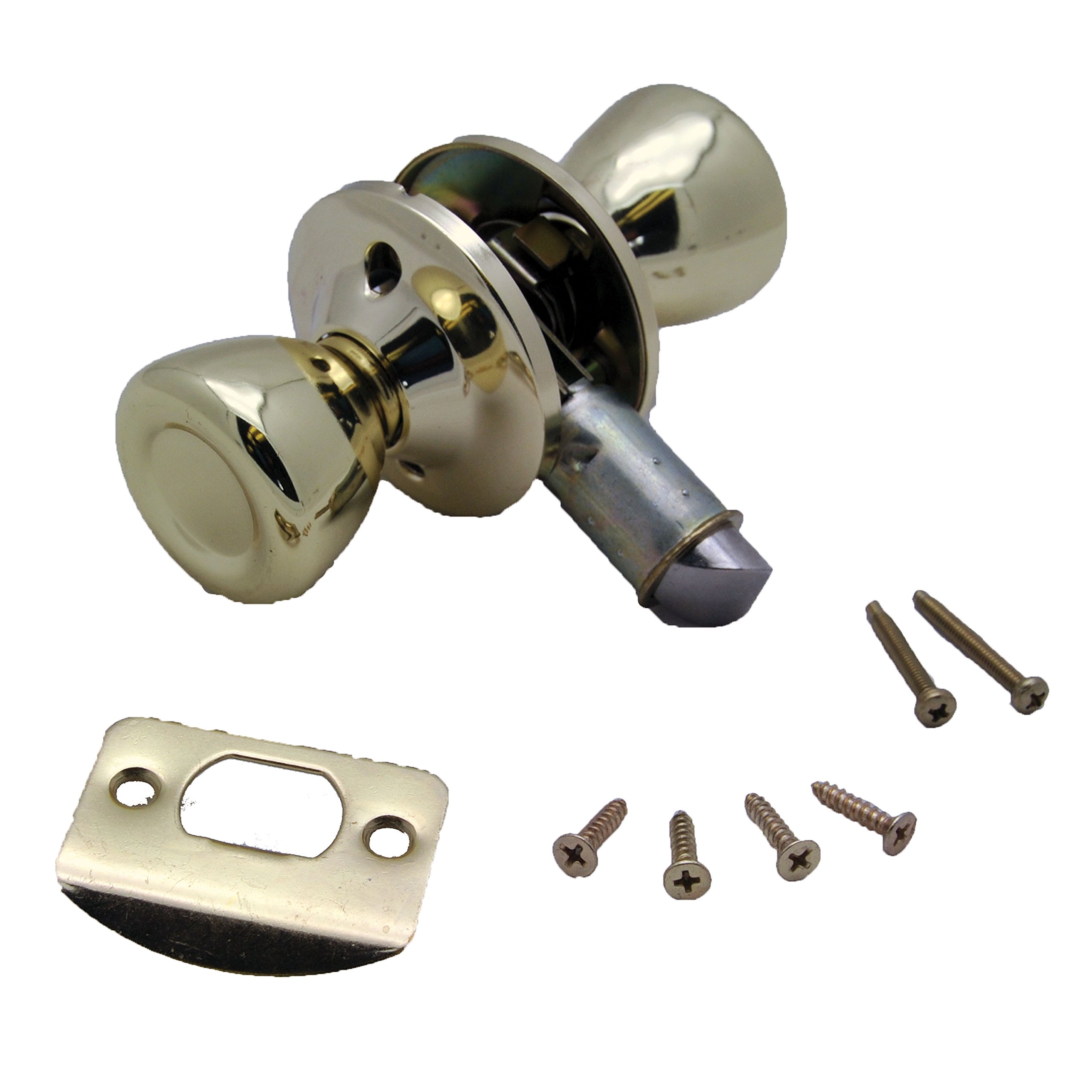 Photo 1 of ***It is used, it is not known if it is missing parts, therefore it is not known if it works 100%.***AP Products 013-203 Passage Door Knob, Polished Brass