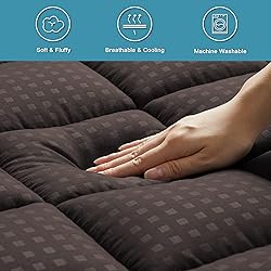 HYLEORY Twin Mattress Pad Quilted Fitted Mattress