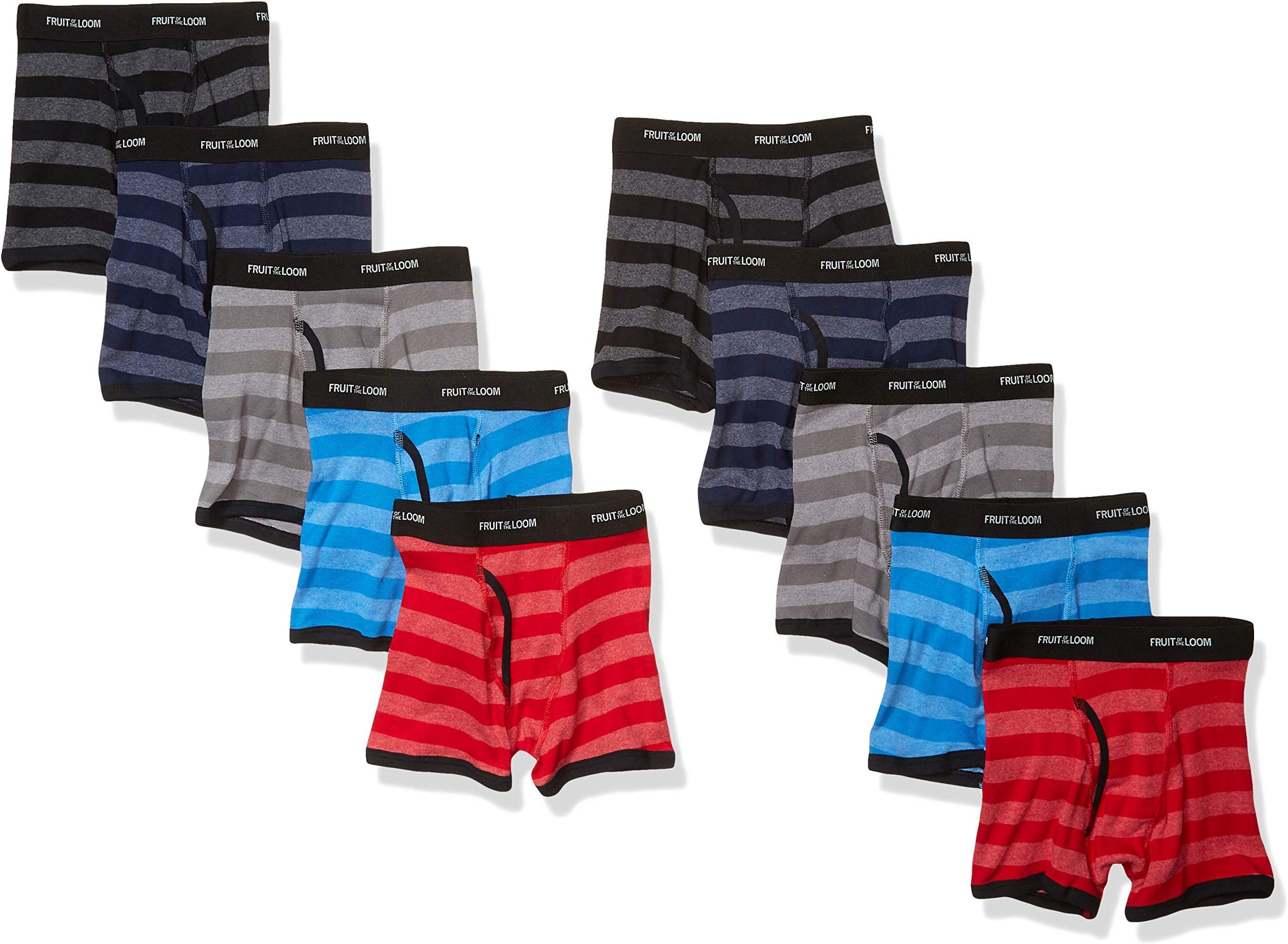 Fruit of the Loom Toddler Boys’ Cotton Boxer Brief Underwear