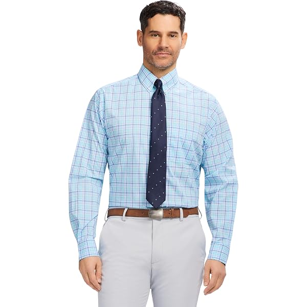 LAUREN RALPH LAUREN Non-Iron Classic Fit Stretch Dress Shirt Pale Pink 16 x  34-35 at Amazon Men's Clothing store
