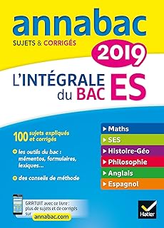 Amazonfr Annales Annabac 2018 Ses Tle Es Sujets Et - 
