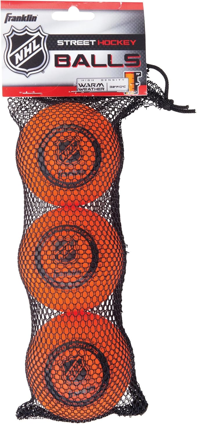 Franklin Sports NHL Street Hockey Ball 3Pack Amazon.co.uk Sports