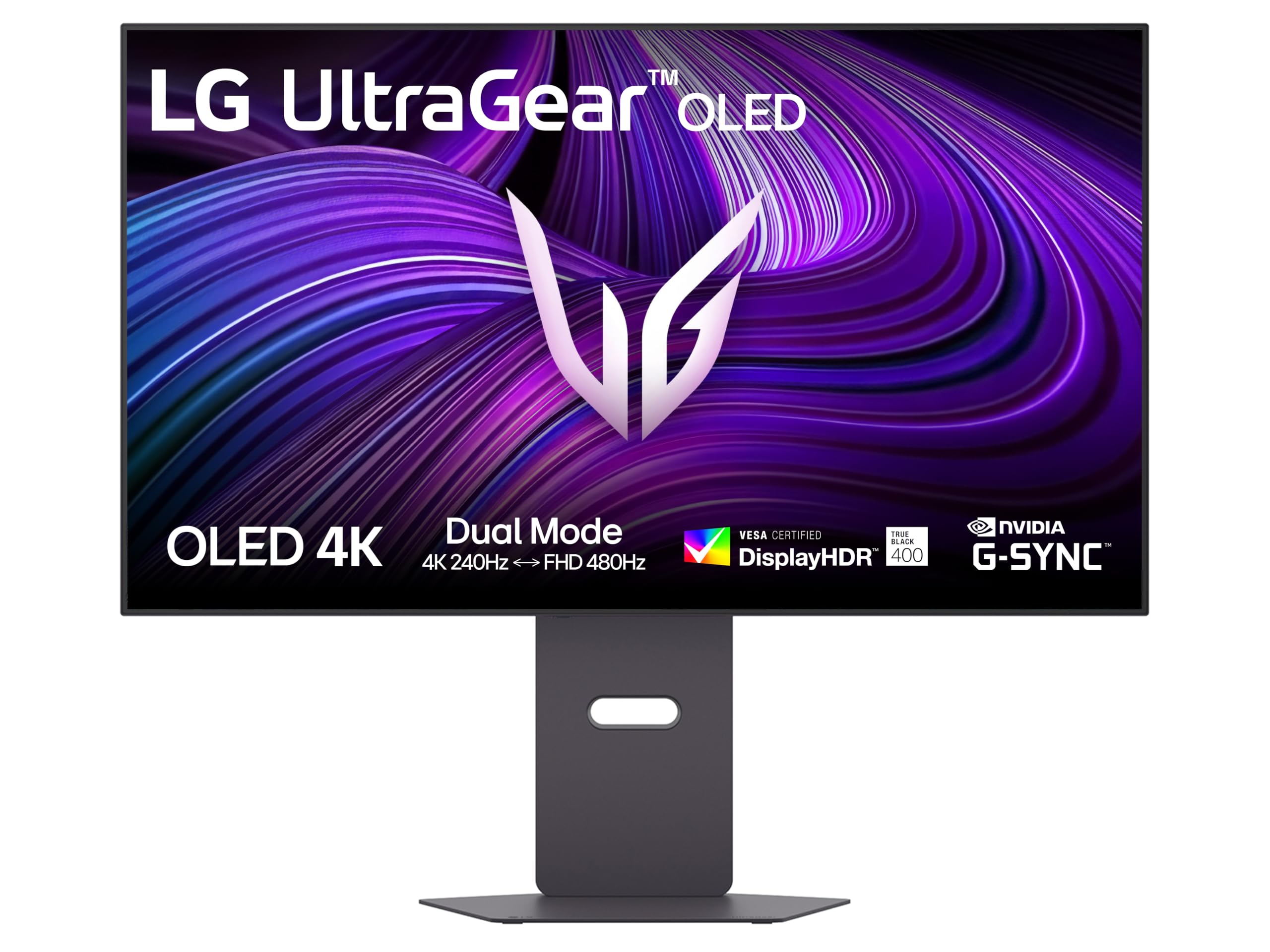 LG UltraGear OLED 32GX870A Monitor Gaming 32" UHD 4K 240Hz / FHD 480Hz, 0,03ms (GtG), G-Sync Compatible, AMD FreeSync, VRR, Speaker 14W, HDR True Black 400, USB-C, HDMI 2.1, DP 2.1, Hub USB, Nero