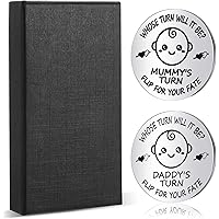 SOSPIRO New Parents Decision Coin, Funny New Baby Gifts for Mom Dad, Newborn Coin New Daddy Mummy Pregnancy Gifts for Moms Ba