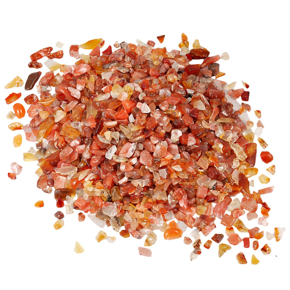 mookaitedecor 1 lb Tumbled Chip Stones Crushed Tumblestone Crystals Healing Home Decoration