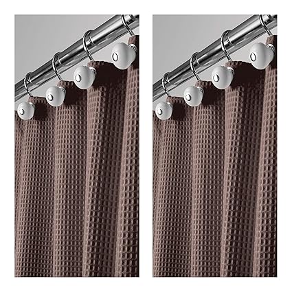 Amazon Com Mdesign 2 Pack Long Polyester Cotton Blend Fabric