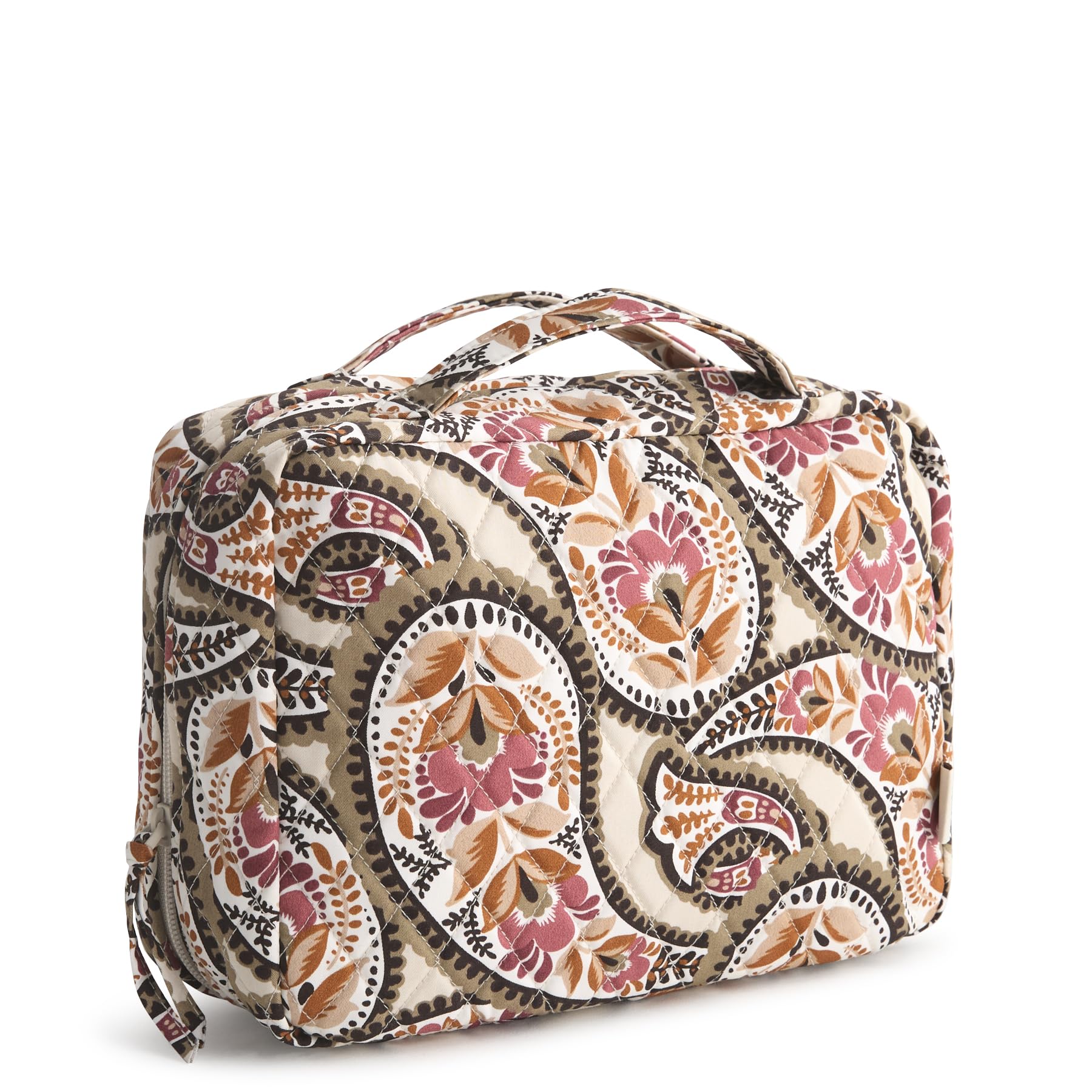 Vera Bradley Women's Premium Cotton Hanging Travel Organizer, Blooming Paisley, One Size Image Vera Bradley Women's Premium Cotton Hanging Travel Organizer, Blooming Paisley, One Size Image