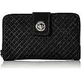 Vera Bradley Women's Microfiber Turnlock Wallet with RFID Protection