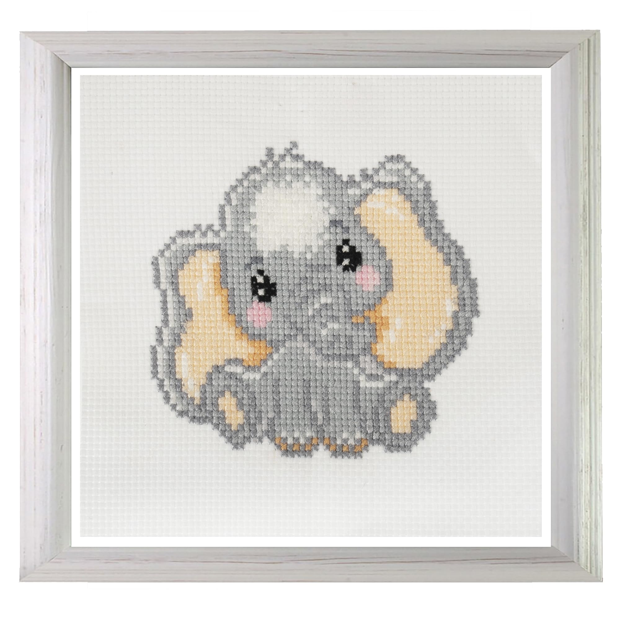 Trimits Mini Counted Cross Stitch Kits, 13 x 13cm (5 x 5in), Elephant