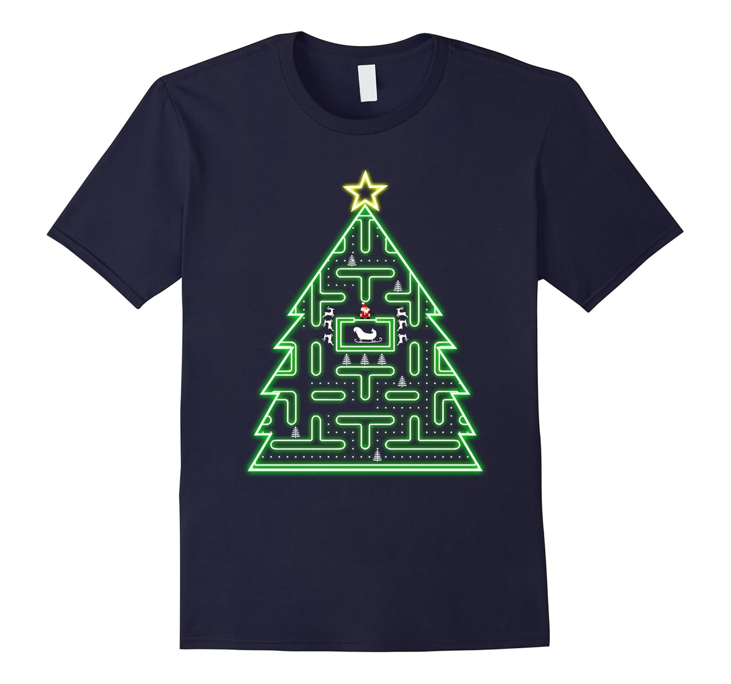 Game Christmas Tree T-Shirt Funny Gamer Xmas Shirt-ANZ