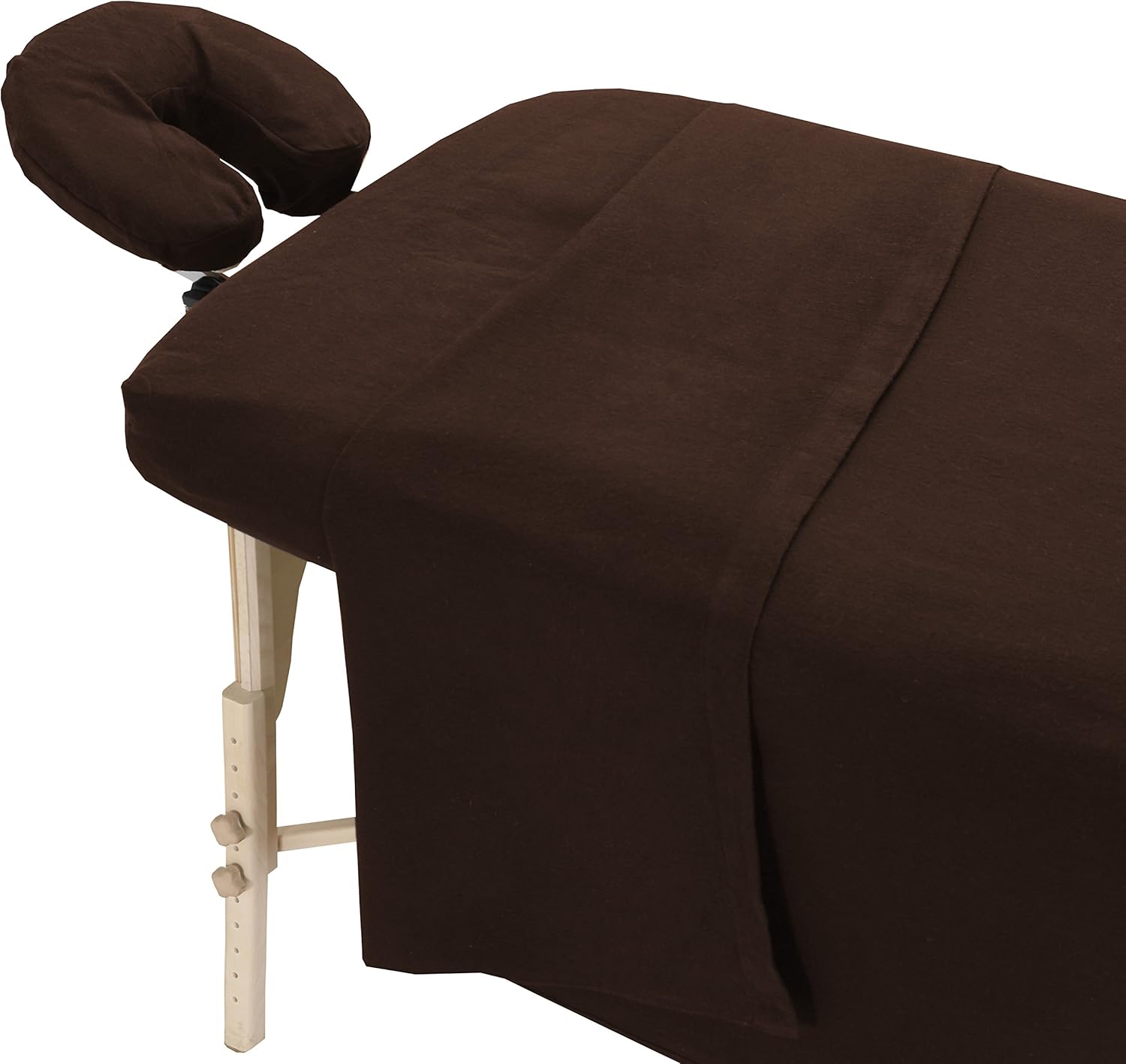 London Linens Extra Thick 100% Cotton Flannel Massage Table Cover Sheet 3 Piece Set (Mocha): Health & Personal Care