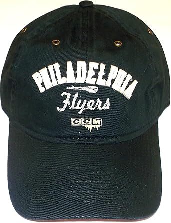 Amazon Com Ccm Philadelphioa Flyers Nhl Black Slouch Adjustable Hat Cap Osfa Clothing