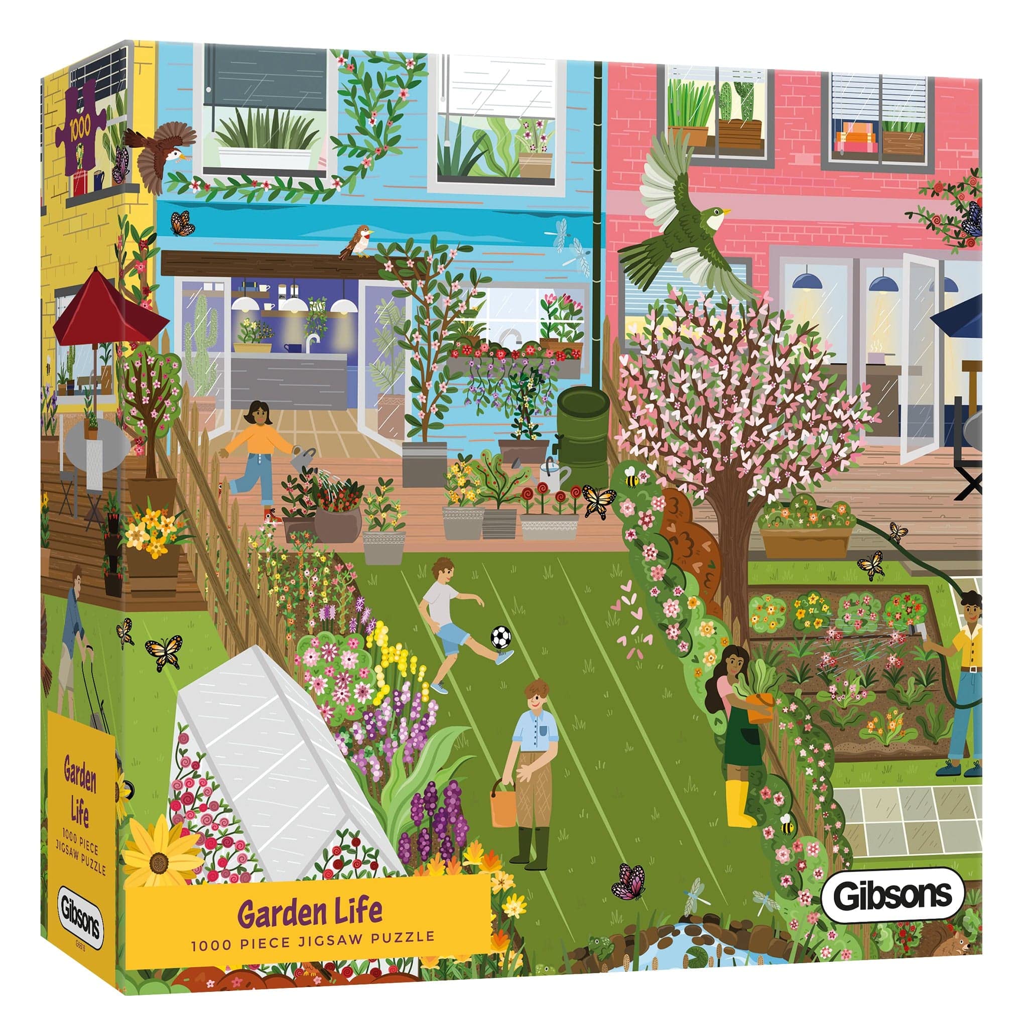 Gibsons Garden Life 1000 Piece Jigsaw Puzzle for Adults | Modern Garden Artwork Nature | Sustainable Premium 100% Recycled Board | Great Gift | Gibsons Games