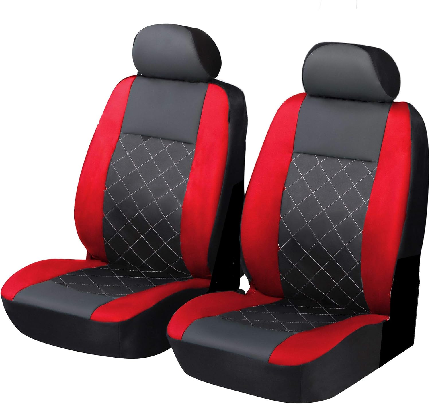 Full Set Of Furry Leopard Print Car Seat Covers - Fits Most Cars