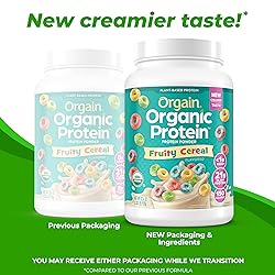 Orgain Organic Vegan Protein Powder, Fruity Cereal
