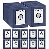 (12 Pack) Dustin & Orb-i Replacement Dust Bags Compatible with bObsweep Dustin & Orb-i Self-emptying Robot Vacuum Cleaner, Ac