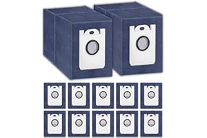 (12 Pack) Dustin & Orb-i Replacement Dust Bags Compatible with bObsweep Dustin & Orb-i Self-emptying Robot Vacuum Cleaner, Ac