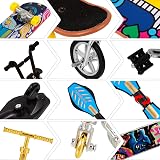 FRIUSATE 18 Pieces Finger Skateboards Bikes Scooter Toy Set Colors 18 pcs view 3