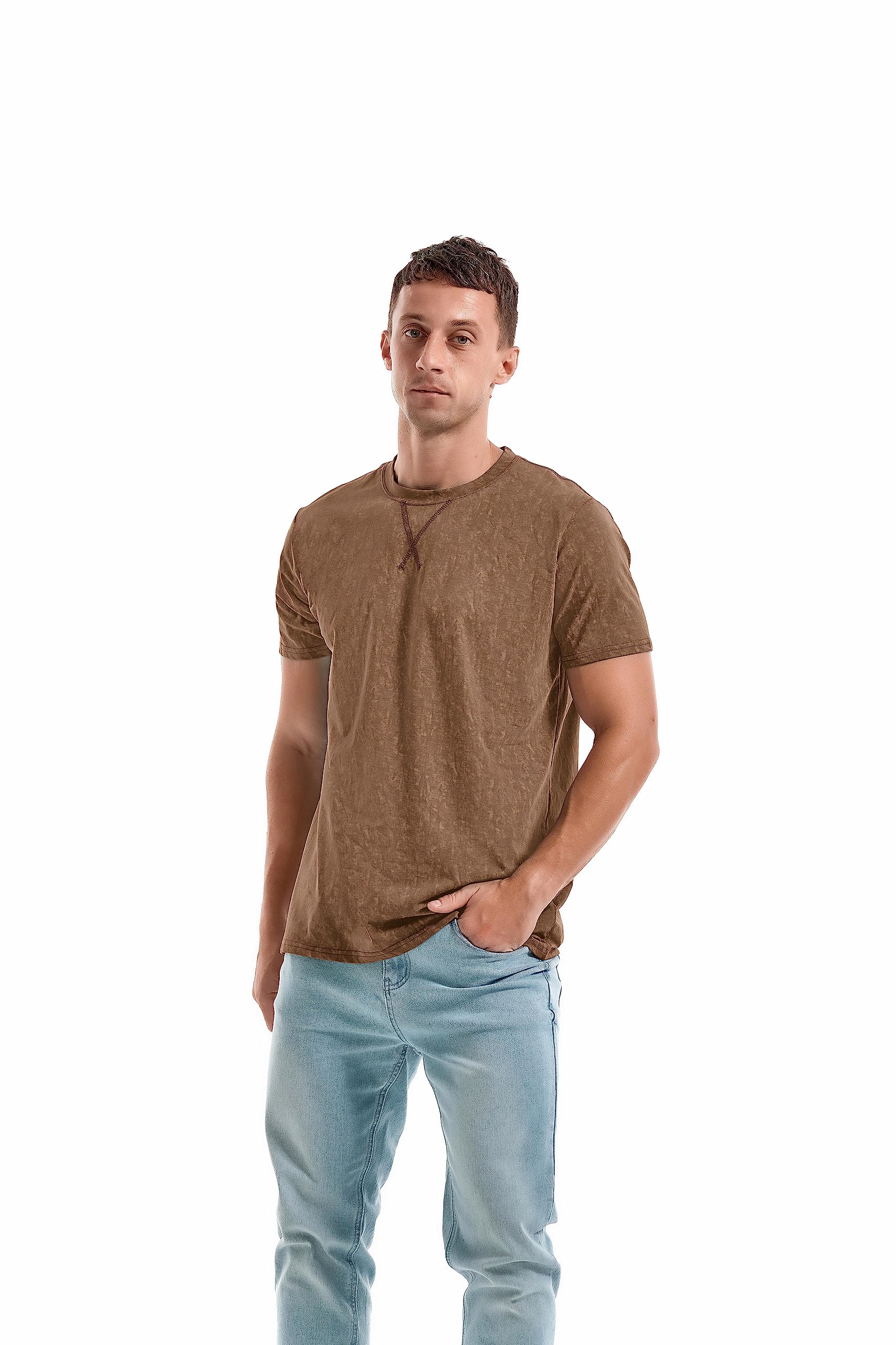 KLIEGOU Men's T-Shirts - Premium Cotton Crew Neck Tees S - 4XL