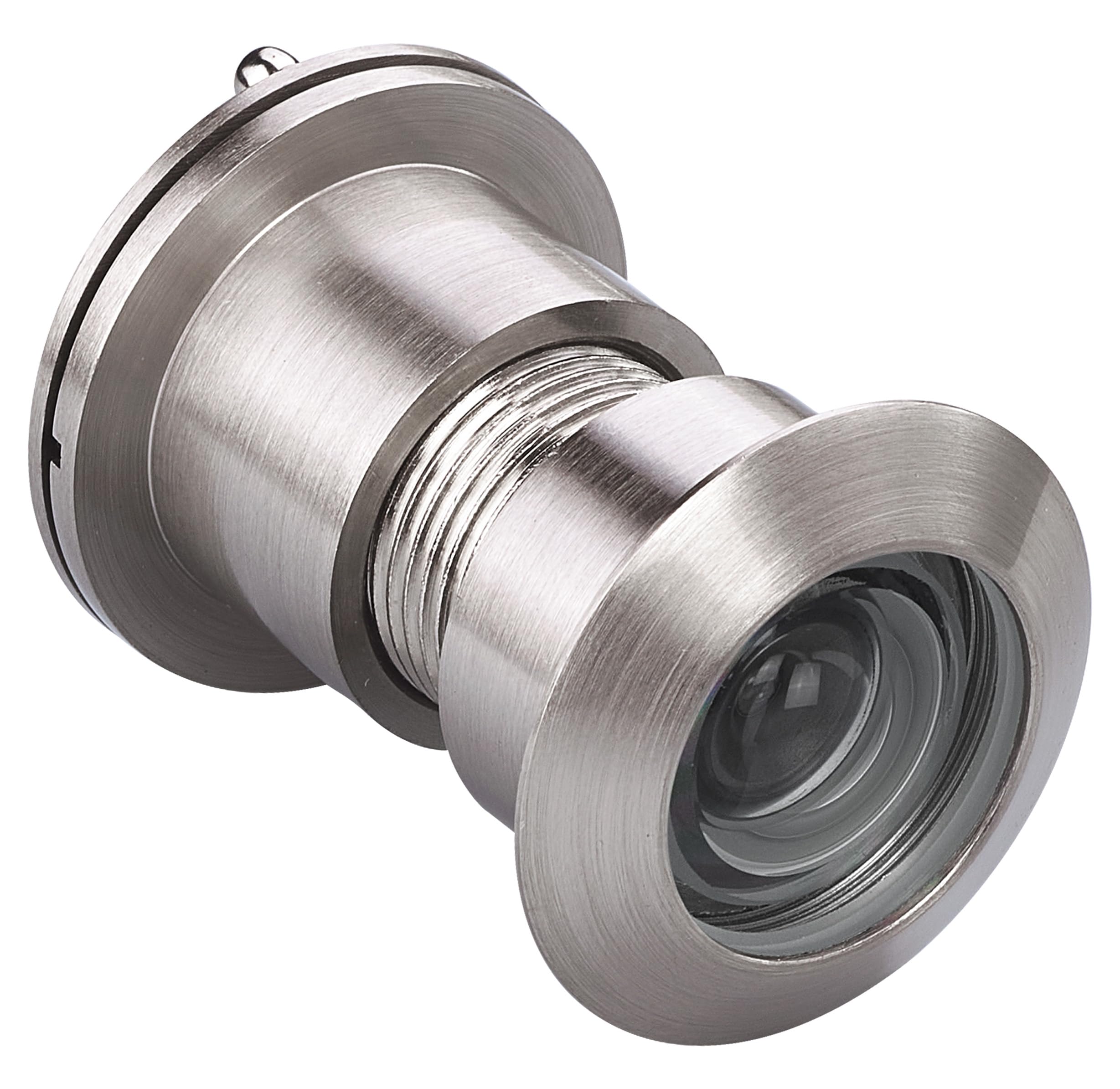 TOGU TG3828YG-SN Solid Brass UL Listed 220-degree Door Viewer Peephole with Heavy Duty Privacy Cover for 1-3/5" to 2-1/6" Doors, Satin Nickel Finish