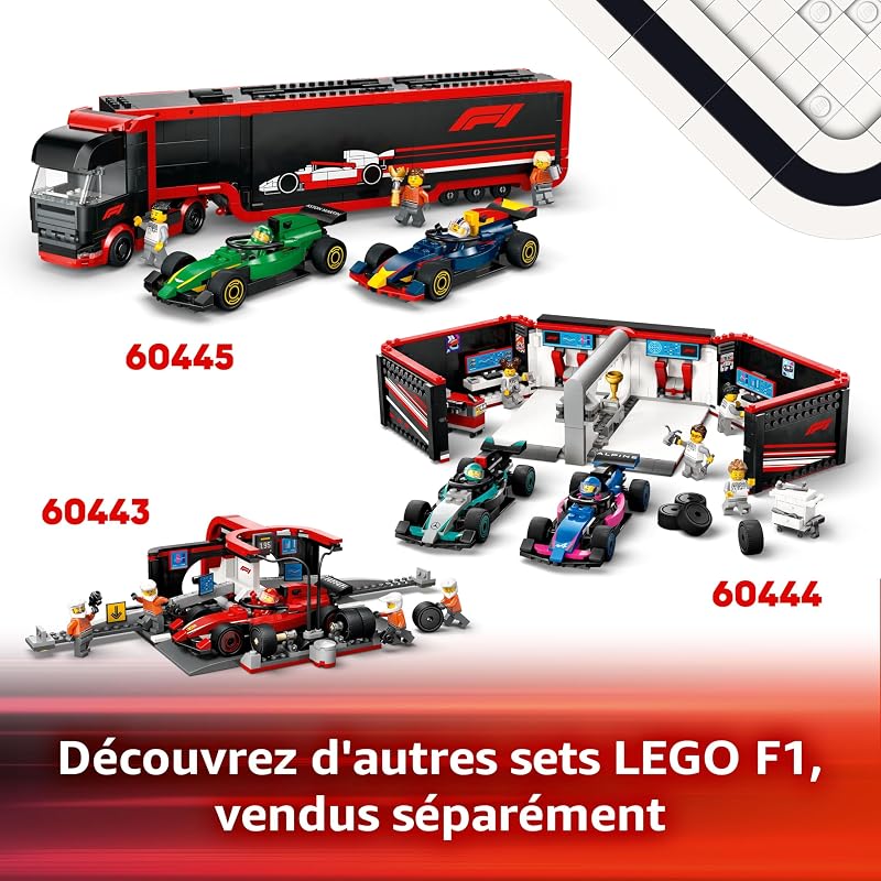 City Voiture de Course McLaren avec Pilote de F1 - Jeu de Construction avec véhicule de Formule 1 - Minifigurine de Pilote de Course - Idée de Petit Cadeau pour garçon et Fille dès 6 Ans 60442