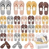 Unittype 24 Pairs Flip Flops Bulk for Wedding Guest Slippers Wedding Flip Flops with Cards Bags for Pool Beach Party