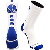 MadSportsStuff Basketball Socks for Boys Girls - Youth & Adult Athletic Crew Socks - Cushioned Moisture Wicking Performance
