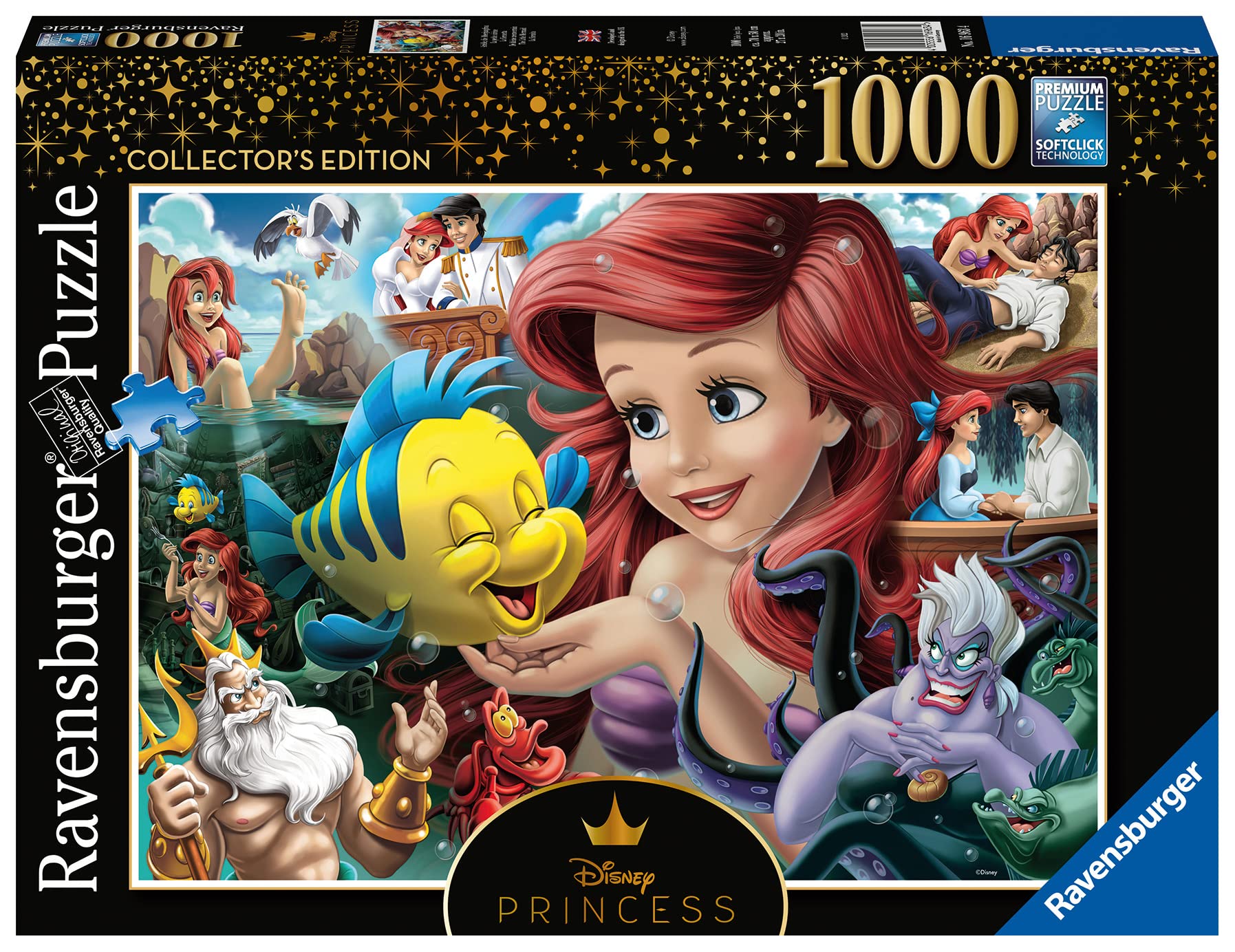 Ravensburger Disney Princess Heroines No.3 The Little Mermaid 1000 Piece Jigsaw Puzzle for Adults & Kids Age 12 Years Up