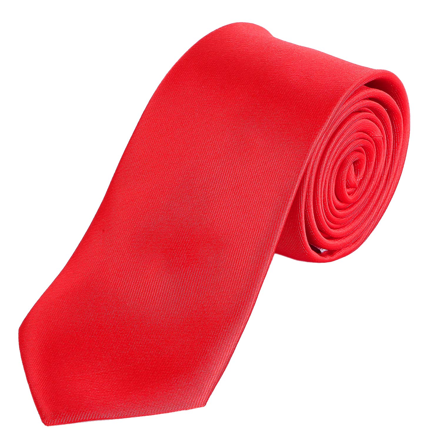DonDon tie for men 7 cm classical handmade business tie red for the office or for festive events