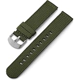 Timex 20mm Genuine Leather Strap &ndash; Dark Brown with Silver-Tone Buckle