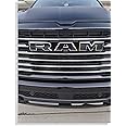 RAM Grille Emblem Overlay Decal Stickers 2025 Ram 1500 (Color: Gloss Black)