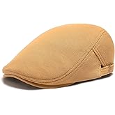 VOBOOM Men Newsboy Cap Cotton Flat Ivy Gatsby Driving Hat
