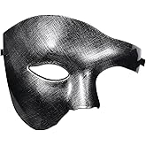 OIDEA Masquerade Mask for Men: Phantom Of The Opera Mask Plastic Costume Party Prom Ball Mardi Gras Venetian Half Face Mask