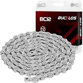 BUCKLOS 8/9/10/11/12 Speed Bike Chain for Shimano SRAM, Silver/Gold | High strength 8-12 speed bike chain compatible with Shimano &amp; SRAM smooth shifting anti-rust finish for mtb and road bike