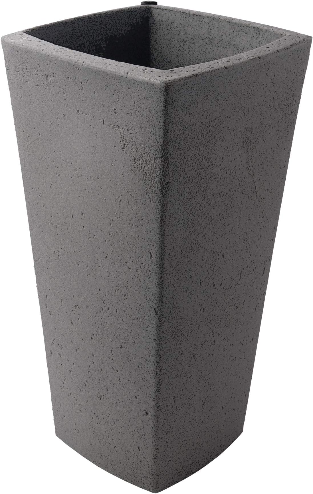Algreen 89209 Crete Convex Self-Watering Planter, 12.5 in x 25 in, Warm Gray