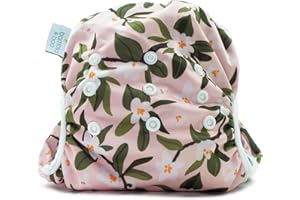 Bambio & Boo - Leak-Proof Reusable Swim Diapers, Easy-Wash Design & Fully Adjustable, 9-40 Months,19-40lbs, Soft & Breathable for Infants & Toddlers, Baby Pool & Beach Wear (Blossom)