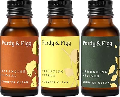 Purdy & Figg Counter Clean Refill Kit 3x20ml Natural Non-Toxic